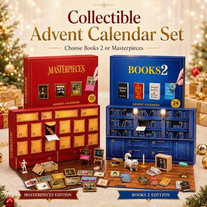 🎁 Open a Tiny Surprise Every Day – Miniature Books & Masterpieces Advent Calendar Collection