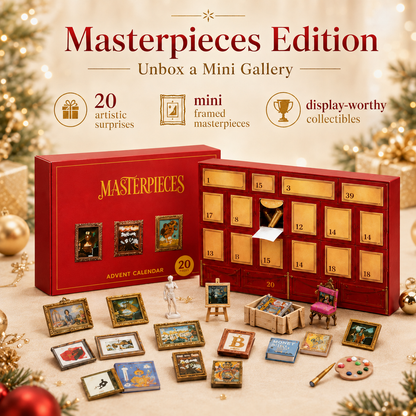 🎁 Open a Tiny Surprise Every Day – Miniature Books & Masterpieces Advent Calendar Collection