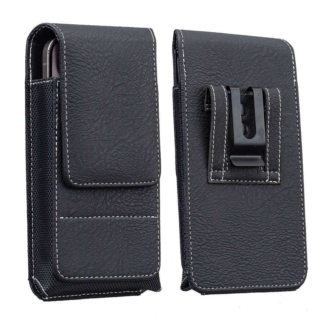Waist Belt Cell Phone Pouch 📱 Multi-Pocket Leather Phone Case with Card Holder