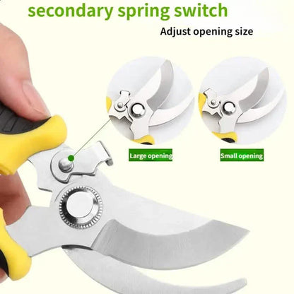 Heavy Duty Pruning Shears with Rust Proof Stainless Steel Blades Handheld Gardening Tools